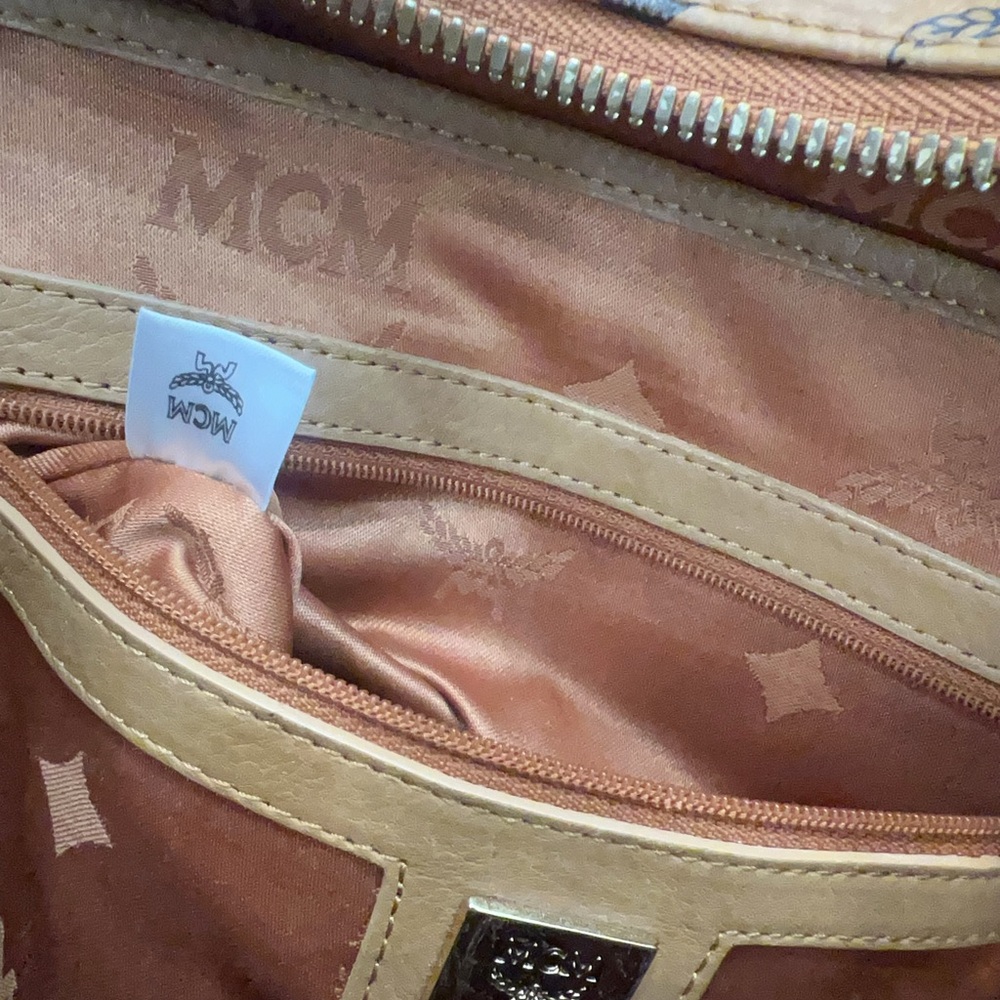 MCM Cognac Logo Backpack - Picture 14 of 14